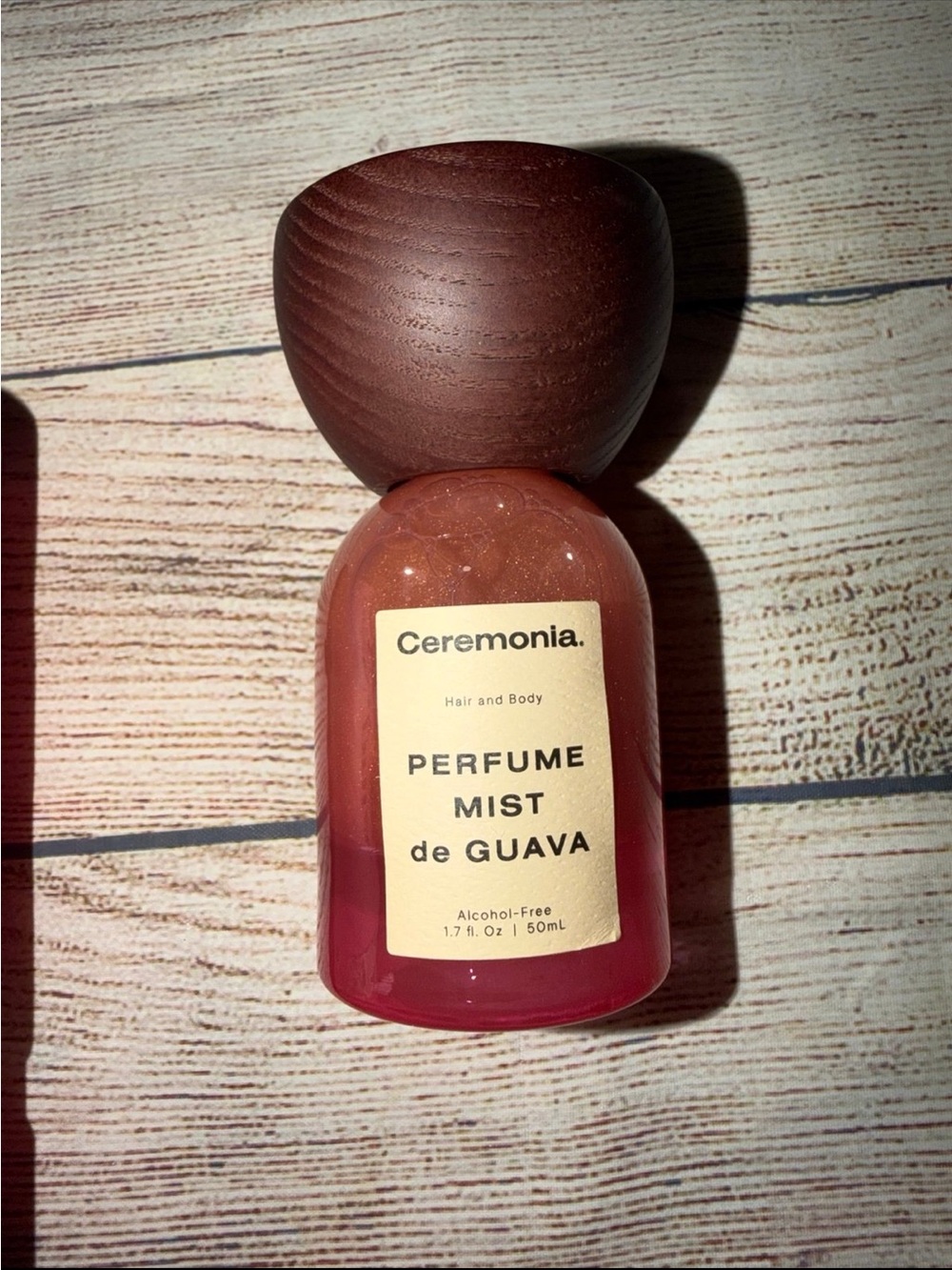 Ceremonia Perfume Mist de Guava - Pink/Maroon Bottle, New